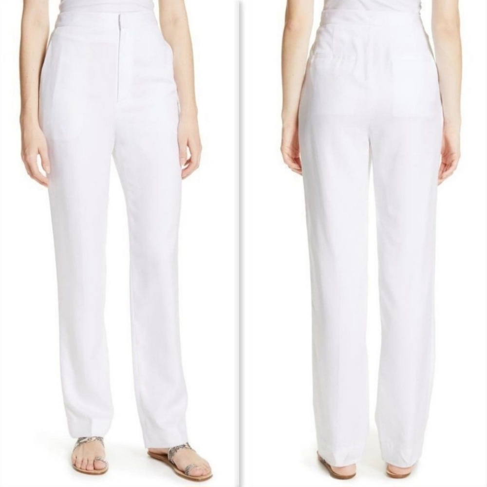 Tibi White High Waist Pant Size 6 NWT